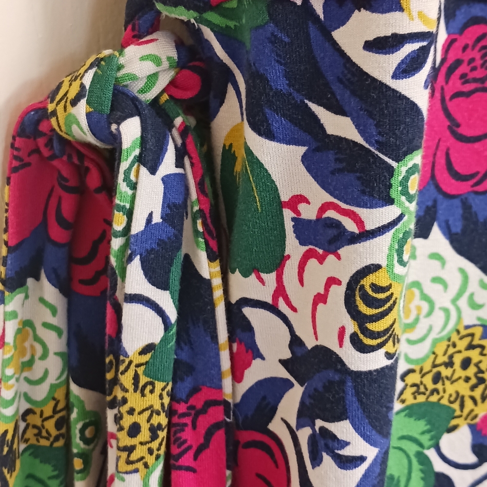 Boden Feminine Floral Wrap Dress Cottagecore Womens Size 10 Long - Picture 14 of 16